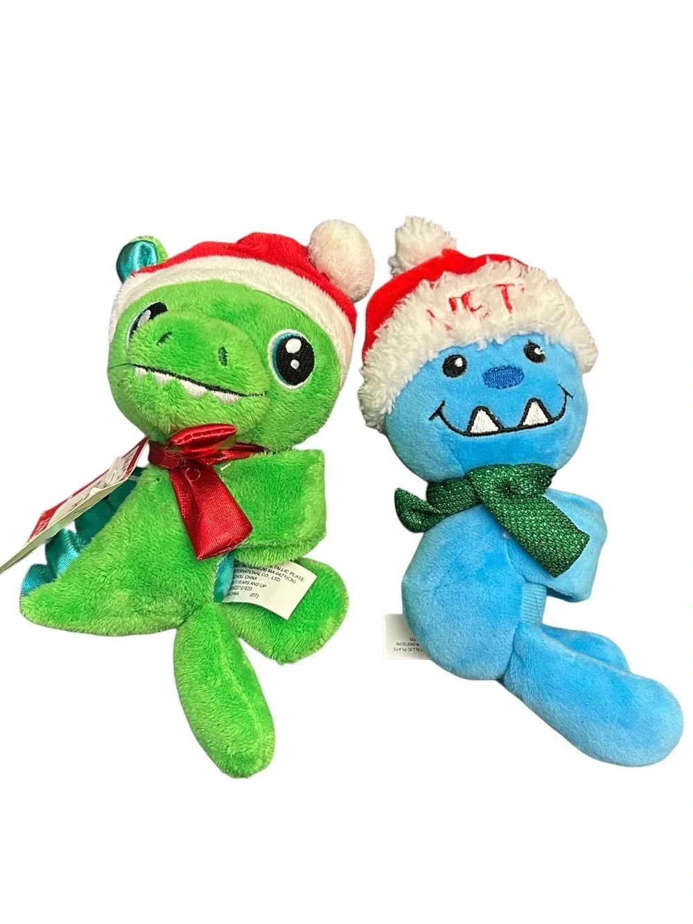 Christmas Wrist Huggers Plush Dinosaur & Yetti